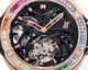 Swiss Super Clone Hublot Big Bang Real Tourbillon 44 mm Watch in Rose Gold Rainbow Bezel (4)_th.jpg